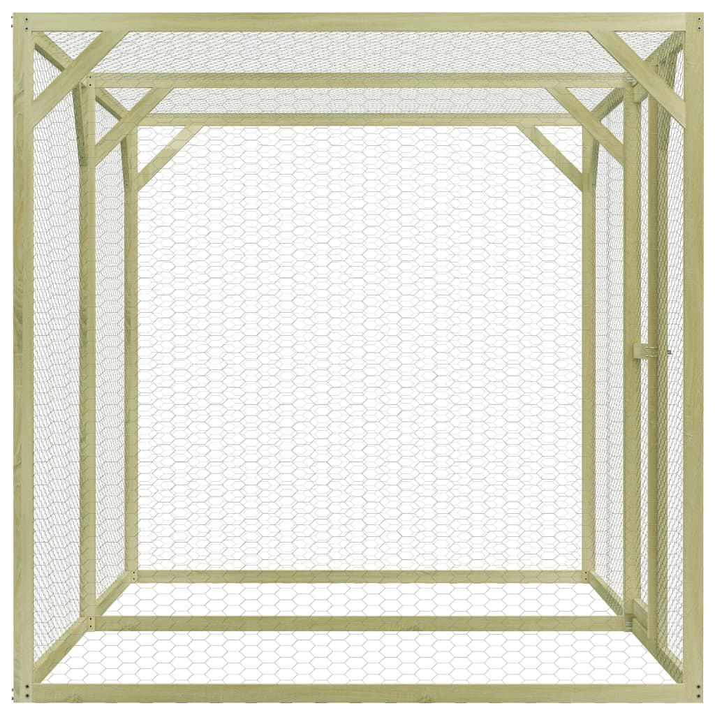 Impregnált fenyőfa tyúkól 1,5 x 3 x 1,5 m 