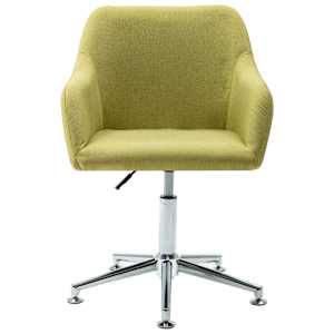 vidaXL Swivel Office Chair Green Fabric