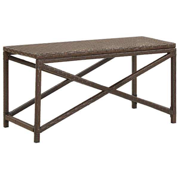 vidaXL aiapink 80 cm, pol&uuml;rotang, pruun
