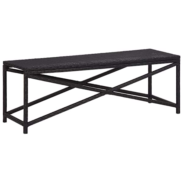 vidaXL aiapink 120 cm, pol&uuml;rotang, must