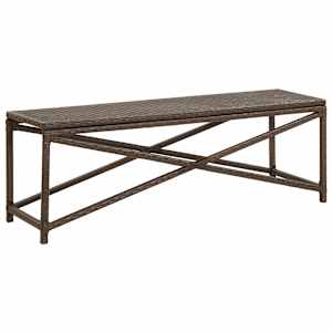 vidaXL aiapink 120 cm, pol&uuml;rotang, pruun