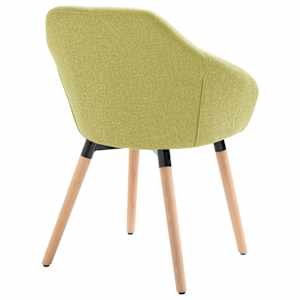 Jídelní židle 4 ks zelené textil - obrázek 6