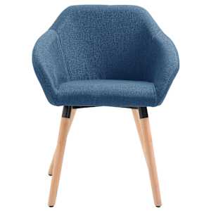 Jídelní židle 6 ks modré textil - obrázek 4