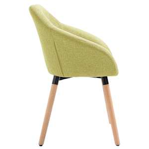 Jídelní židle 6 ks zelené textil - obrázek 5