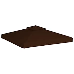Náhradní střecha na altán 310 g/m² 3 x 3 m hnědá - obrázek 2