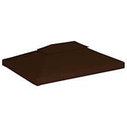 vidaXL Prieeldak 2-laags 310 g/m&sup2; 4x3 m bruin