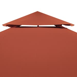 Dvojitá střecha na altán 310 g/m² 4 x 3 m cihlová - obrázek 3