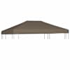 vidaXL varjualuse katus 310 g/m&sup2; 3 x 3 m, pruunikashall