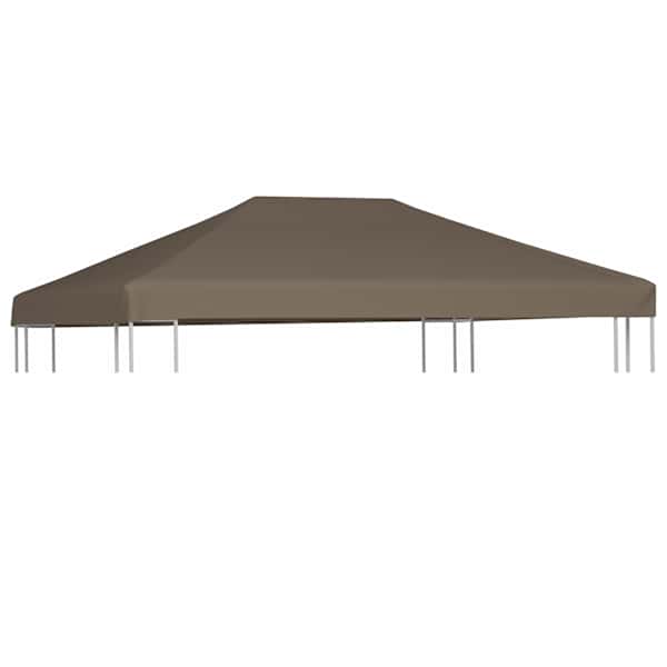 vidaXL varjualuse katus 310 g/m&sup2; 3 x 3 m, pruunikashall