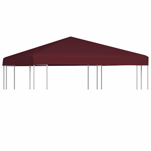 vidaXL varjualuse katus 310 g/m&sup2; 3 x 3 m, bordoopunane