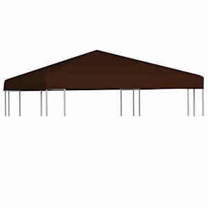 vidaXL varjualuse katus 310 g/m&sup2; 3 x 3 m, pruun