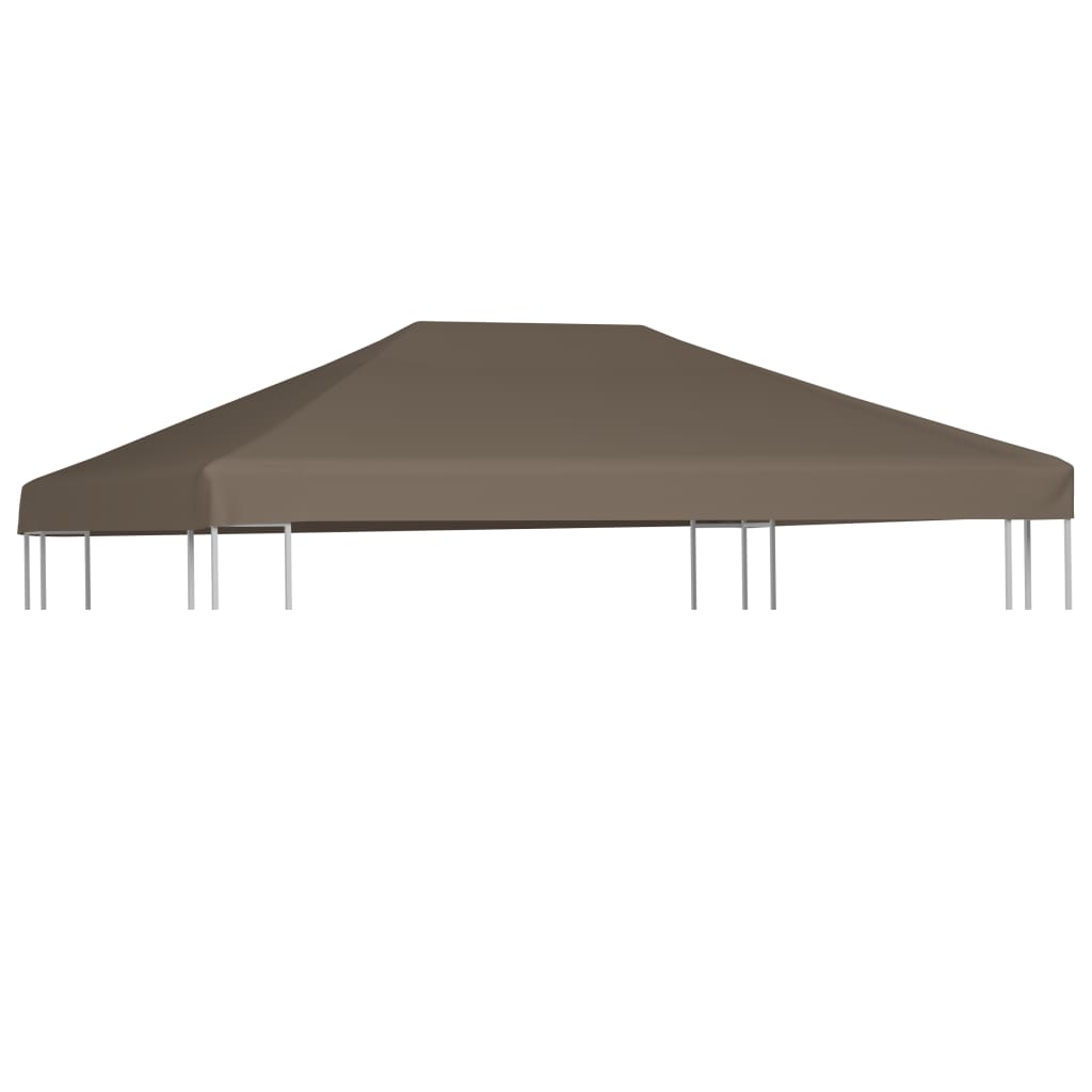 vidaXL Acoperiș pentru pavilion, 310 g/m², gri taupe, 3 x 4 m