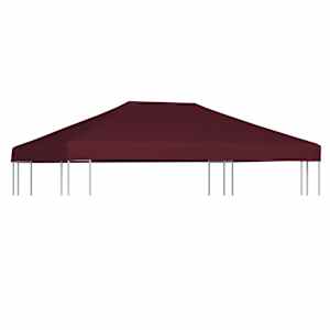 Střecha na altán 310 g/m² 3 x 4 m vínová - obrázek 1