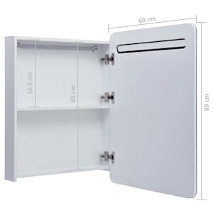 LED koupelnová skříňka se zrcadlem 60 x 11 x 80 cm - obrázek 7