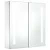 vidaXL LED vannitoa peegelkapp, 60x14x62 cm