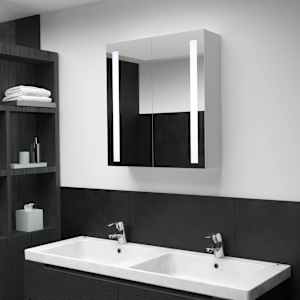 LED koupelnová skříňka se zrcadlem 60 x 14 x 62 cm