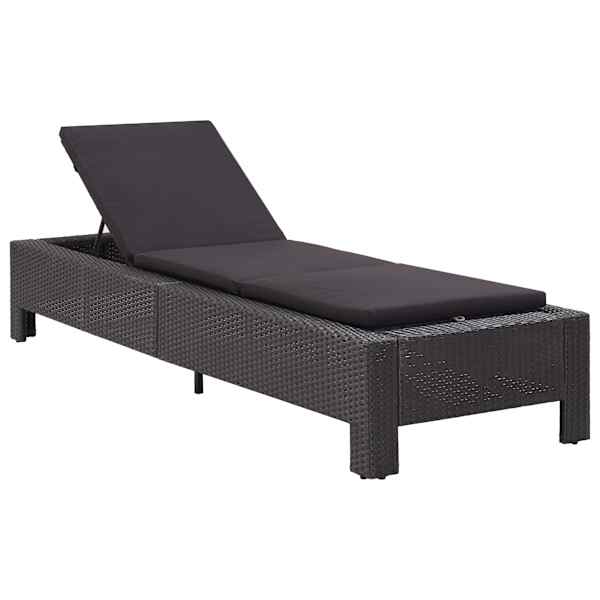 vidaXL p&auml;evitustool, pehmendus, must, pol&uuml;rotang
