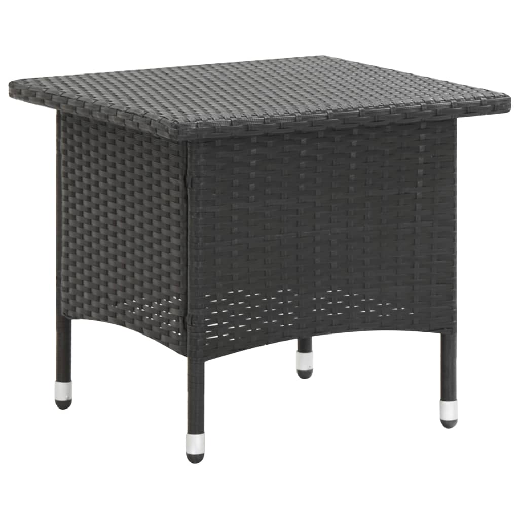 Petrashop  Čajový stolek černý 50 x 50 x 47 cm polyratan