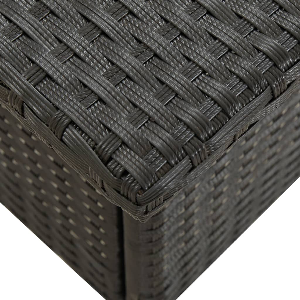 Tea Table Black 50x50x47 Cm Poly Rattan VidaXL 15 width=274
