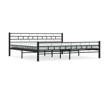 vidaXL Bettgestell Schwarz Stahl 200x200 cm | vidaXL.de