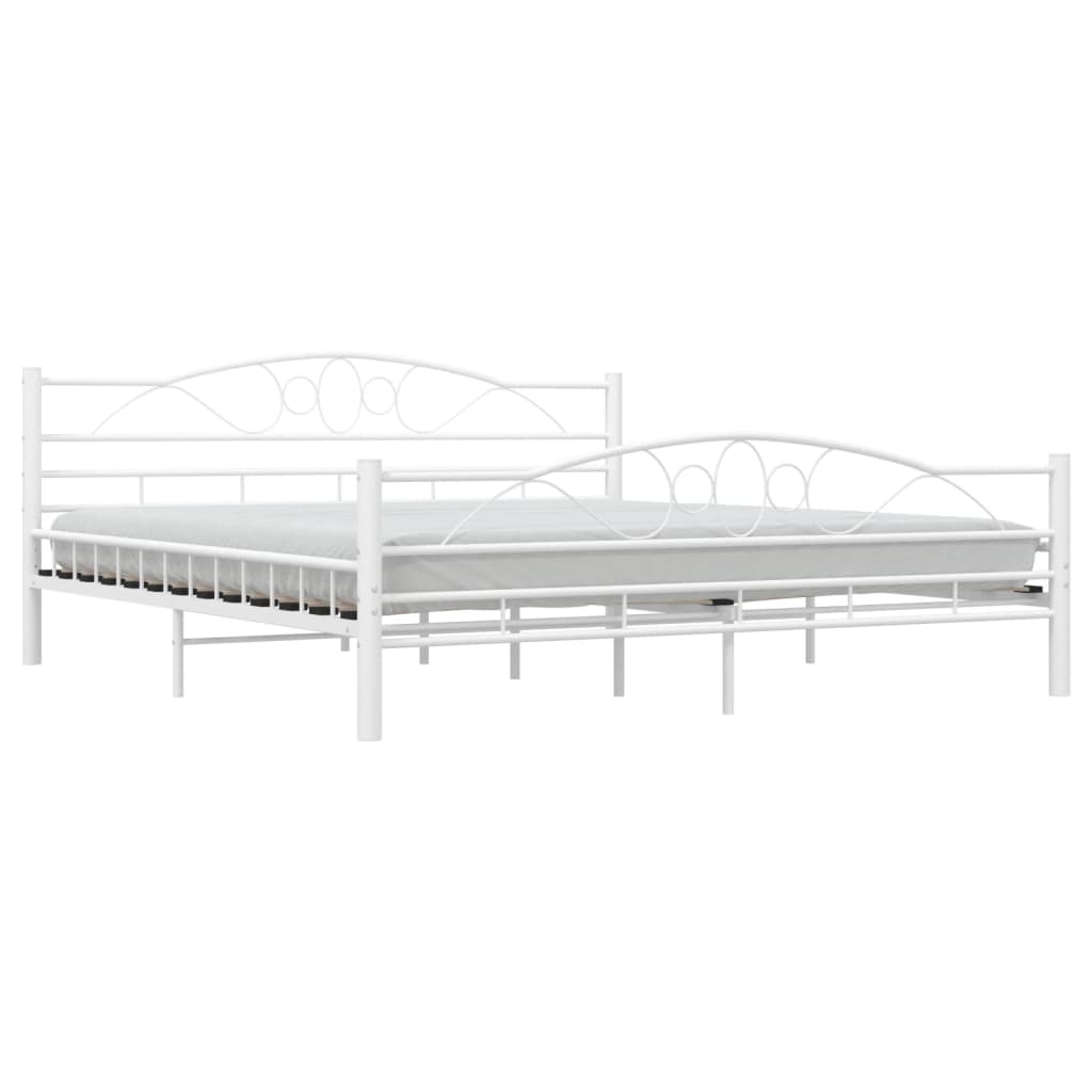 

vidaXL Bedframe metaal wit 180x200 cm