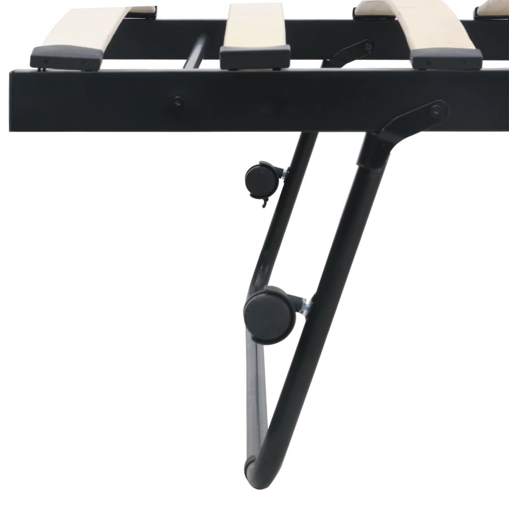 Giroletto Nero In Acciaio 180x200/90x200 Cm VidaXL 19 width=274