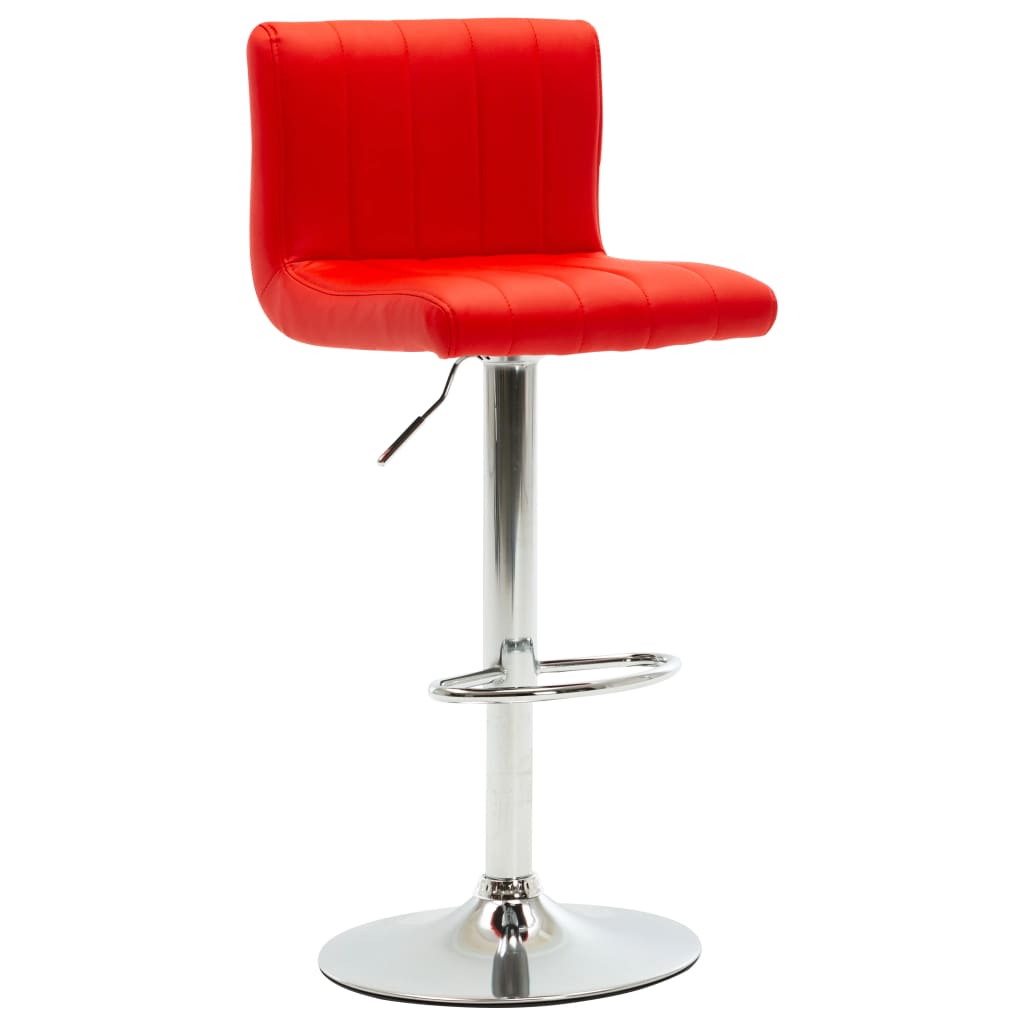 Petrashop  Barová stolička červená umělá kůže
