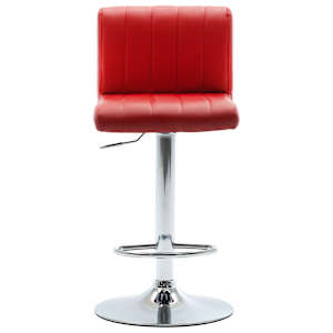 vidaXL Baro taburetė, raudonojo vyno spalvos, dirbtinė oda