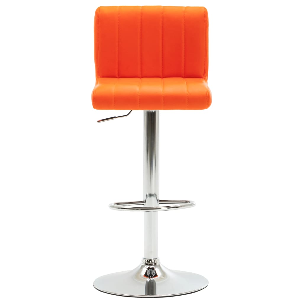 vidaXL Barová stolička oranžová umělá kůže