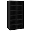 vidaXL kingakapp, must, 54 x 34 x 100,5 cm, tehispuit
