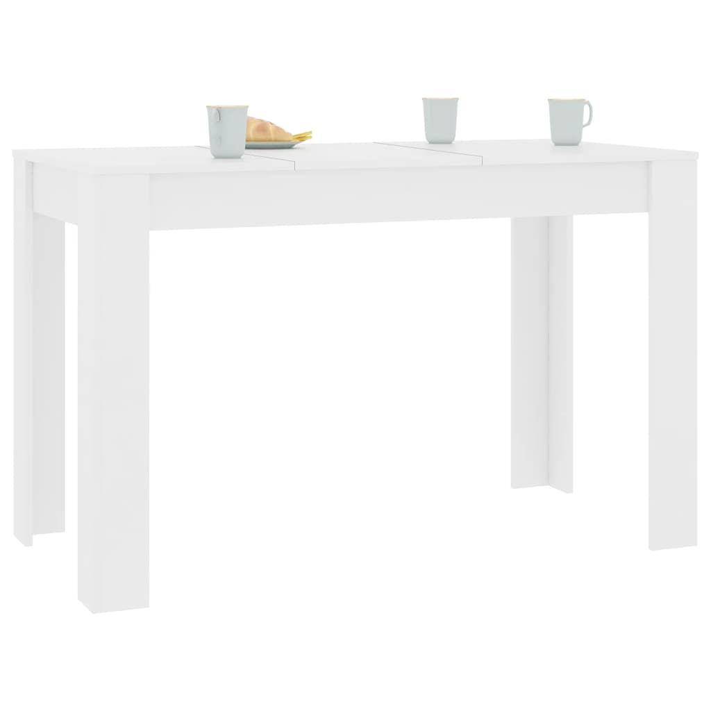 vidaXL Mesa de jantar 120x60x76 cm derivados de madeira branco