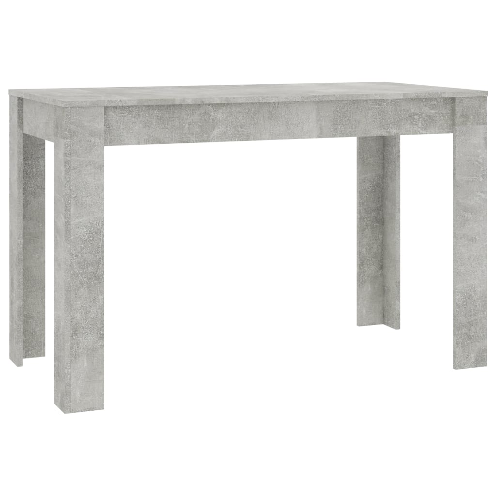 Masă de bucătărie, gri beton, 120 x 60 x 76 cm, PAL