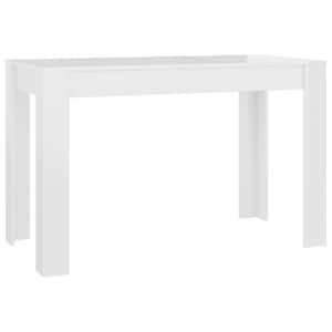 Jídelní stůl bílý vysoký lesk 120 x 60 x 76 cm kompozitní dřevo - obrázek 2