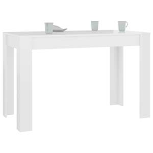 Jídelní stůl bílý vysoký lesk 120 x 60 x 76 cm kompozitní dřevo - obrázek 3