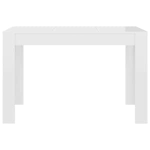Jídelní stůl bílý vysoký lesk 120 x 60 x 76 cm kompozitní dřevo - obrázek 4