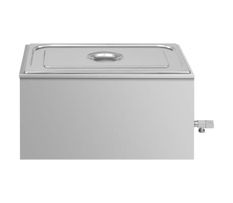 vidaXL Voedselwarmer bain-marie 1500 W GN 1/1 roestvrij staal