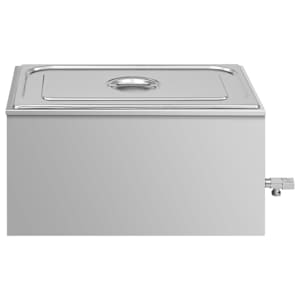 vidaXL Chauffe-plat au bain-marie Acier inoxydable 1500 W GN 1/1