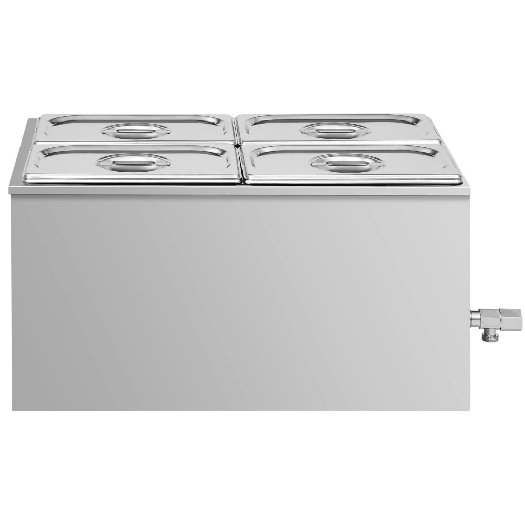 

vidaXL Voedselwarmer bain-marie 1500 W GN 1/4 roestvrij staal