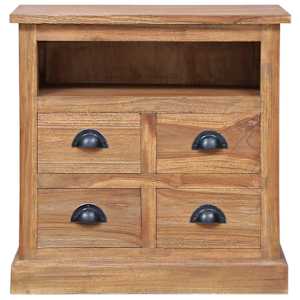 vodaXL Odkládací skříňka 60 x 30 x 60 cm masivní teak - obrázek 3