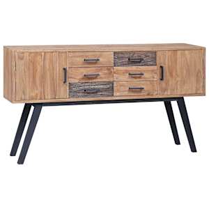 vodaXL Odkládací skříňka 110x30x75 cm masivní teak