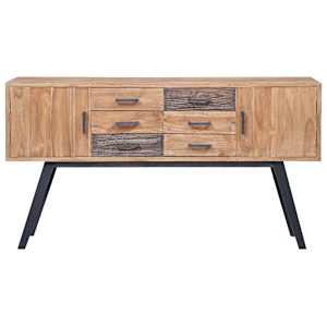 vodaXL Odkládací skříňka 110x30x75 cm masivní teak - obrázek 2