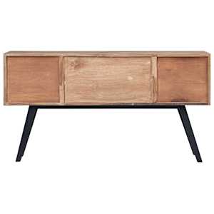 vodaXL Odkládací skříňka 110x30x75 cm masivní teak - obrázek 4