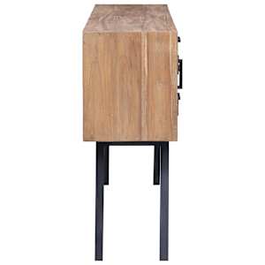 vodaXL Odkládací skříňka 110x30x75 cm masivní teak - obrázek 5