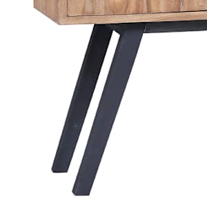 vodaXL Odkládací skříňka 110x30x75 cm masivní teak - obrázek 6