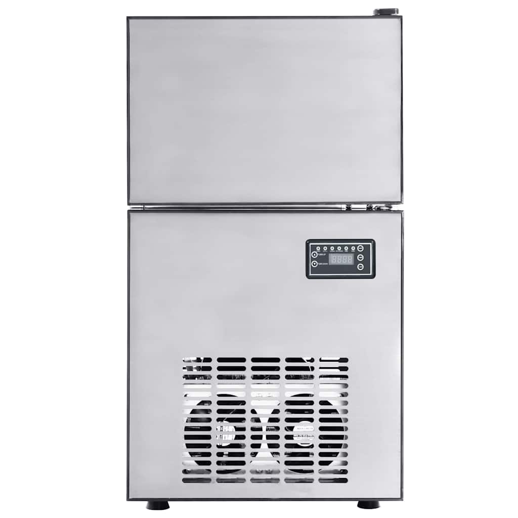 vidaXL Ijskubusmaker Zilver 43 x 40 x 71 cm Roestvrij staal