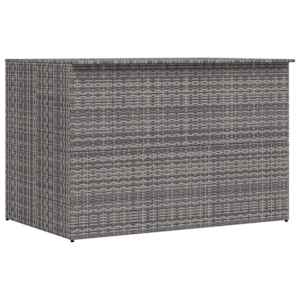 Zahradní úložný box šedý 150 x 100 x 100 cm polyratan - obrázek 1