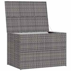 Zahradní úložný box šedý 150 x 100 x 100 cm polyratan - obrázek 5