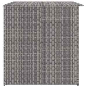 Zahradní úložný box šedý 150 x 100 x 100 cm polyratan - obrázek 7