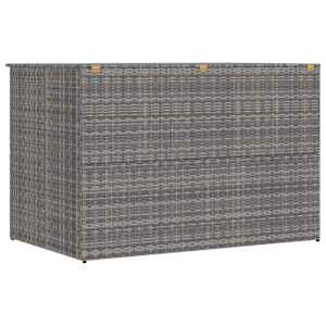 Zahradní úložný box šedý 150 x 100 x 100 cm polyratan - obrázek 8