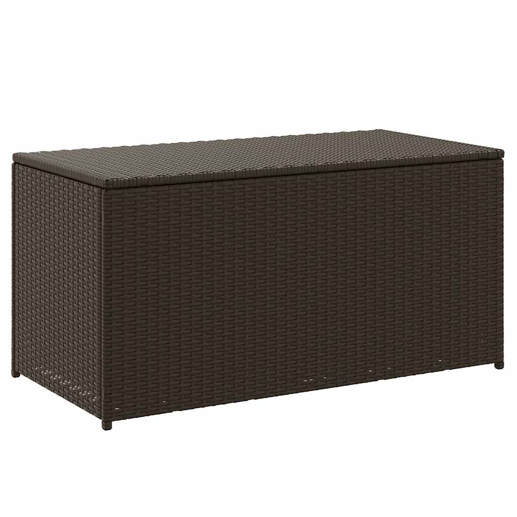 vidaXL Zahradní úložný box z polyratanu 100 x 50 x 50 cm hnědý